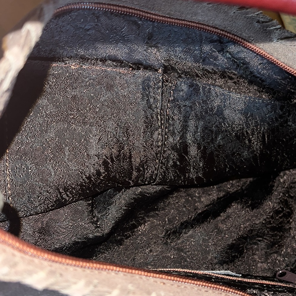 Brown Suede Hobo Bag - Picture 9 of 12
